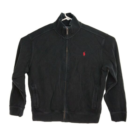 Polo by Ralph Lauren Other - Polo by Ralph Lauren Full-Zip Sweatshirt Men's Size L Black Long Sleeves Logo